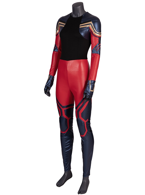 The Avengers 4 Endgame Captain Marvel Carol Danvers Halloween Cosplay Costume Bodysuit