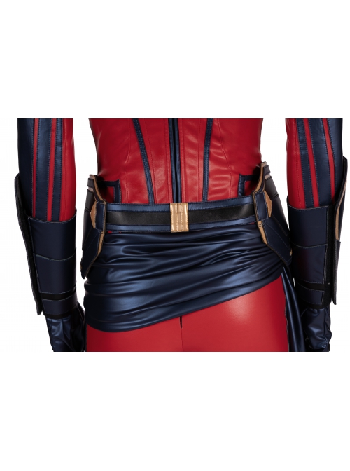 The Avengers 4 Endgame Captain Marvel Carol Danvers Halloween Cosplay Accessories Dark Blue Waistband And Apron