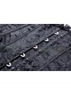 Gothic Lolita Black Lace Frill Victorian Five Buttons Corset
