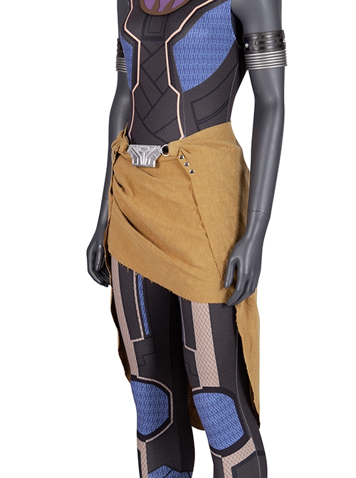 Avengers Endgame Black Panther Princess Shuri Halloween Cosplay Accessories Khaki Aprons