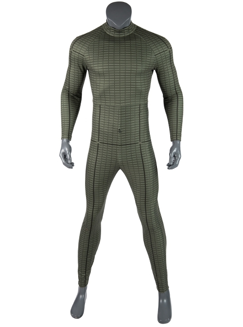 Spider-Man Far From Home Mysterio Battle Suit Halloween Cosplay Costume Dark Green Bodysuit