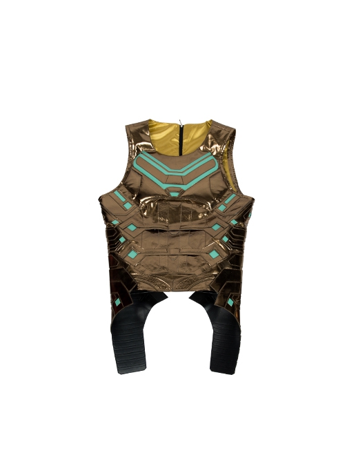 Spider-Man Far From Home Mysterio Battle Suit Halloween Cosplay Costume Golden Vest