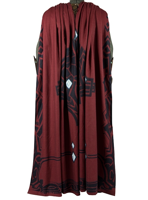 Spider-Man Far From Home Mysterio Battle Suit Halloween Cosplay Costume Red Cloak