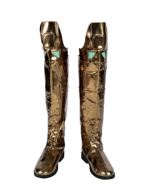 Spider-Man Far From Home Mysterio Battle Suit Halloween Cosplay Accessories Golden Boots