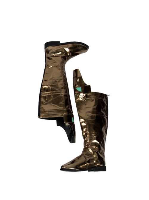 Spider-Man Far From Home Mysterio Battle Suit Halloween Cosplay Accessories Golden Boots