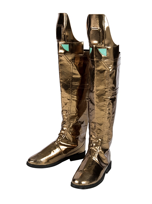 Spider-Man Far From Home Mysterio Battle Suit Halloween Cosplay Accessories Golden Boots