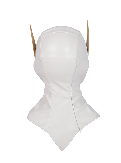 The Flash Season 5 Godspeed August Heart White Battle Suit Halloween Cosplay Accessories EVA Helmet