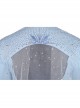 Frozen 2 Elsa Blue Dress Suit Halloween Cosplay Costume Blue Gradient Outerwear