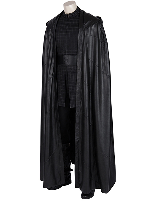 Star Wars The Rise Of Skywalker Kylo Ren Halloween Cosplay Costume Black Cloak
