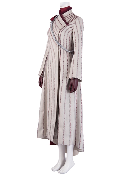 Game Of Thrones Season 8 Daenerys Targaryen Dragon Mother Suede Coat Suit Halloween Cosplay Costume Suede Coat