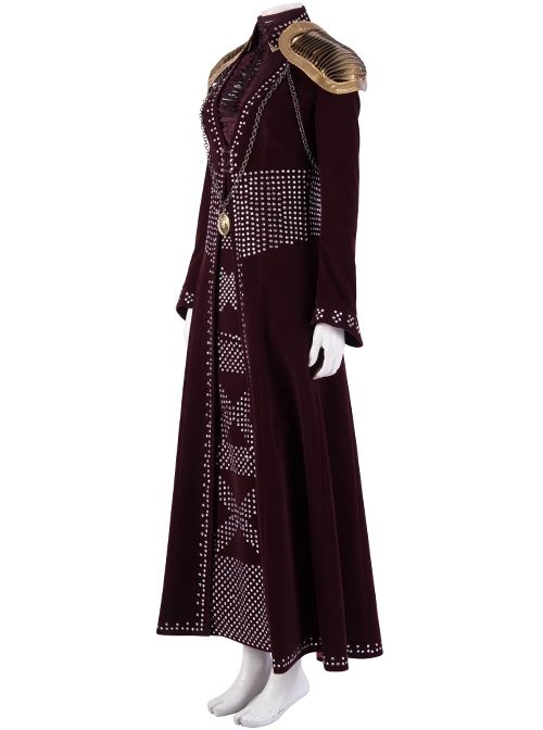 Game Of Thrones Season 8 Cersei Lannister Halloween Cosplay Costume Red Coat