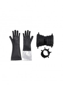 Final Fantasy VII Remake Cloud Strife Dark Blue Version Halloween Cosplay Accessories Black Wrist Guard Components And Gloves