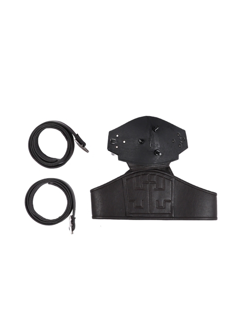 Final Fantasy VII Remake Cloud Strife Dark Blue Version Halloween Cosplay Accessories Black Belts And Girdle And Shoulder Guard