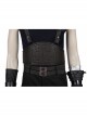 Final Fantasy VII Remake Cloud Strife Dark Blue Version Halloween Cosplay Accessories Black Belts And Girdle And Shoulder Guard