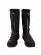 Final Fantasy VII Remake Cloud Strife Dark Blue Version Halloween Cosplay Accessories Black Brown Boots
