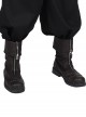 Final Fantasy VII Remake Cloud Strife Dark Blue Version Halloween Cosplay Accessories Black Brown Boots