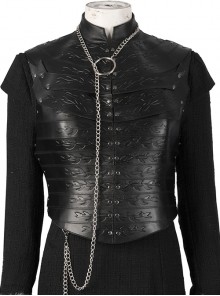 Game Of Thrones Season 8 Sansa Stark Winter Black Fur Collar Cloak Suit Halloween Cosplay Costume Black Vest