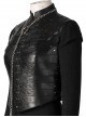 Game Of Thrones Season 8 Sansa Stark Winter Black Fur Collar Cloak Suit Halloween Cosplay Costume Black Vest