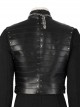 Game Of Thrones Season 8 Sansa Stark Winter Black Fur Collar Cloak Suit Halloween Cosplay Costume Black Vest