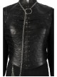 Game Of Thrones Season 8 Sansa Stark Winter Black Fur Collar Cloak Suit Halloween Cosplay Costume Black Vest