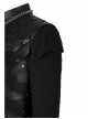 Game Of Thrones Season 8 Sansa Stark Winter Black Fur Collar Cloak Suit Halloween Cosplay Costume Black Vest