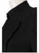 Game Of Thrones Season 8 Sansa Stark Winter Black Fur Collar Cloak Suit Halloween Cosplay Costume Black Long Dress