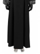 Game Of Thrones Season 8 Sansa Stark Winter Black Fur Collar Cloak Suit Halloween Cosplay Costume Black Long Dress