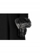 Game Of Thrones Season 8 Sansa Stark Winter Black Fur Collar Cloak Suit Halloween Cosplay Accessories Gloves And Waistband