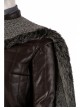 Game Of Thrones Season 8 Arya Stark Brown Leather Top Suit Halloween Cosplay Costume Gray Cloak