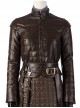 Game Of Thrones Season 8 Arya Stark Brown Leather Top Suit Halloween Cosplay Costume Brown Top