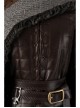 Game Of Thrones Season 8 Arya Stark Brown Leather Top Suit Halloween Cosplay Costume Brown Top