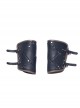Game Of Thrones Season 8 Jon Snow Brown Fur Collar Black Cloak Suit Halloween Cosplay Accessories Black Wrist Guards