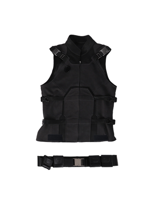 Spider-Man Far From Home Peter Parker Sneak Version Black Battle Suit Halloween Cosplay Costume Black Vest And Waistband