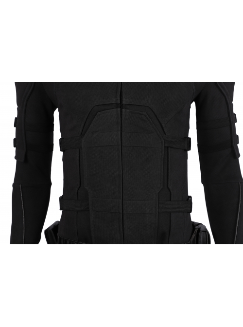 Spider-Man Far From Home Peter Parker Sneak Version Black Battle Suit Halloween Cosplay Costume Black Vest And Waistband