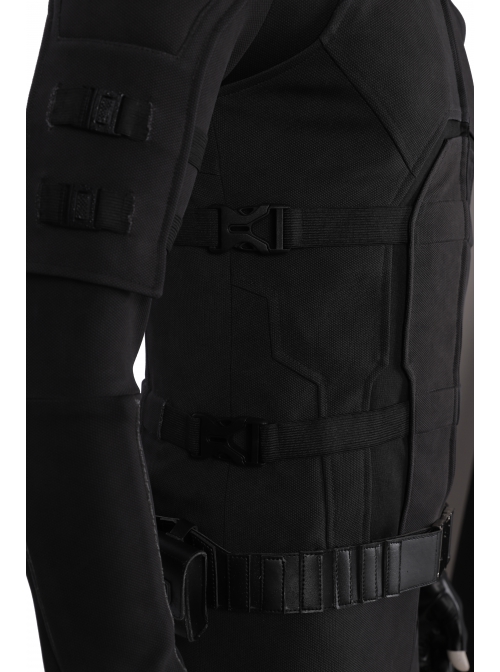 Spider-Man Far From Home Peter Parker Sneak Version Black Battle Suit Halloween Cosplay Costume Black Vest And Waistband