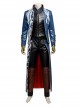 Devil May Cry 3 Virgil Men's Blue Trench Coat Leggings Gloves Suit Cosplay Clothing