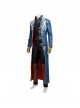 Devil May Cry 3 Virgil Men's Blue Trench Coat Leggings Gloves Suit Cosplay Clothing