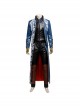 Devil May Cry 3 Virgil Men's Blue Trench Coat Leggings Gloves Suit Cosplay Clothing