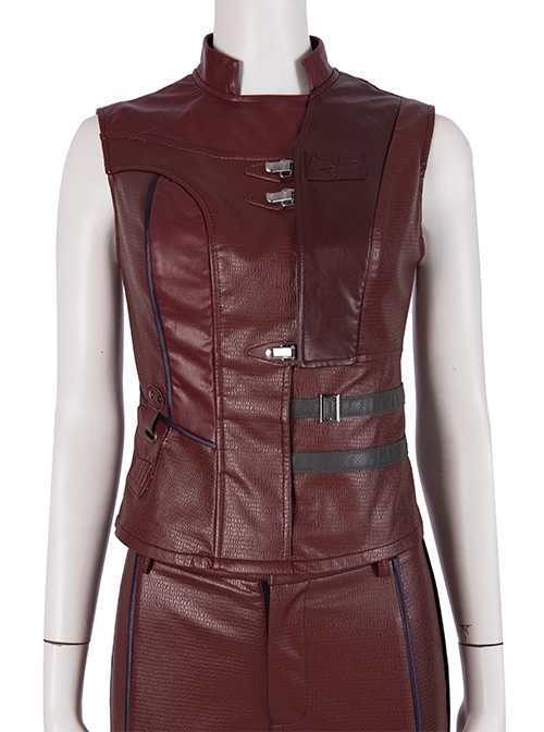The Avengers 4 Endgame Nebula Halloween Cosplay Second Version Costume Red Vest