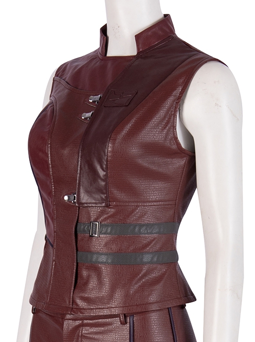 The Avengers 4 Endgame Nebula Halloween Cosplay Second Version Costume Red Vest