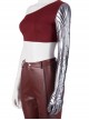 The Avengers 4 Endgame Nebula Halloween Cosplay Second Version Costume Silver Arm Vest