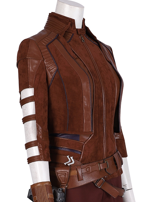 The Avengers 4 Endgame Nebula Halloween Cosplay First Version Costume Brown Top
