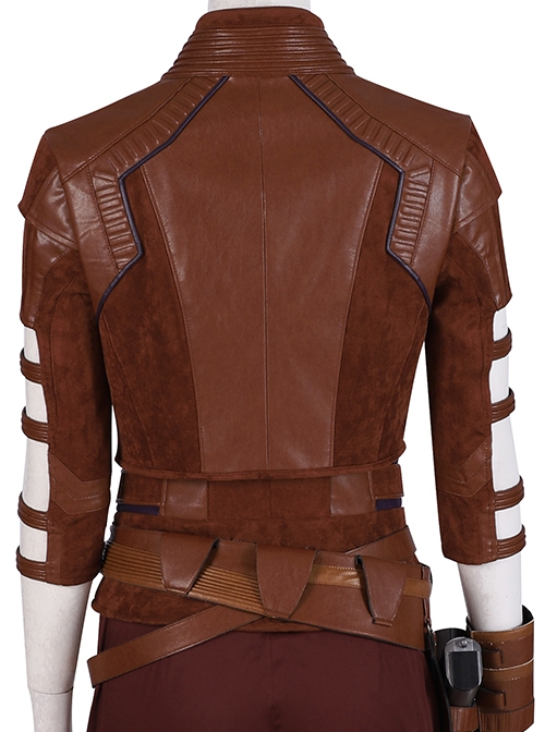 The Avengers 4 Endgame Nebula Halloween Cosplay First Version Costume Brown Top