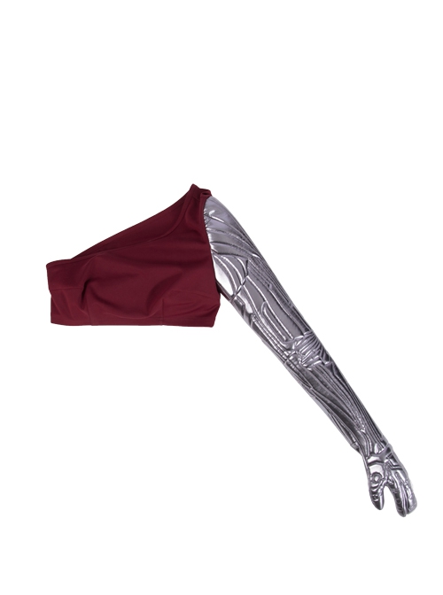 The Avengers 4 Endgame Nebula Halloween Cosplay First Version Costume Silver Arm Vest