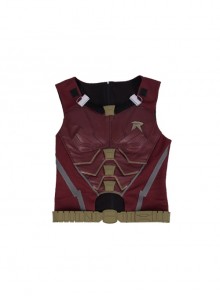 TV Drama Titans Robin Dick Grayson Halloween Cosplay Costume Red Vest With Waistband
