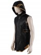 Avengers Endgame Hawkeye Clint Barton Ronin Version Black Battle Suit Halloween Cosplay Costume Hooded Jacket And Shoulder Collar