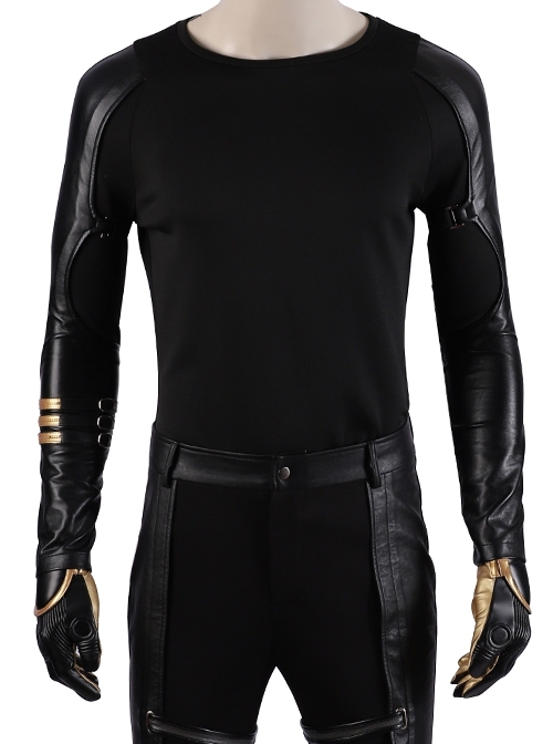 Avengers Endgame Hawkeye Clint Barton Ronin Version Black Battle Suit Halloween Cosplay Costume Bottoming Top
