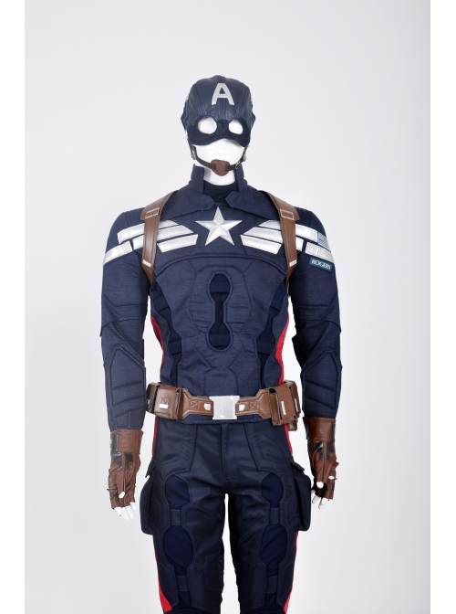 American Captain 2 Steve Rogers Men Cosplay Full Set Costume