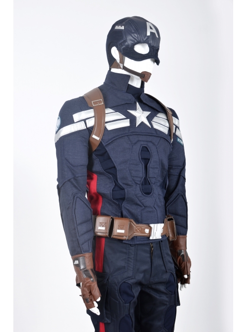 American Captain 2 Steve Rogers Men Cosplay Full Set Costume