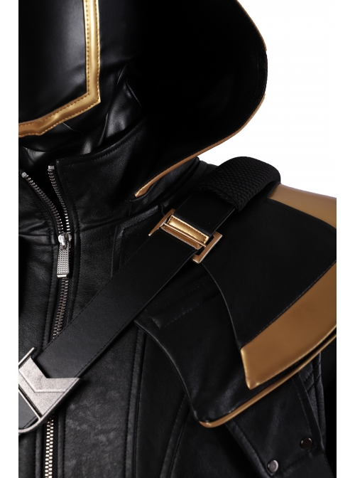 Avengers Endgame Hawkeye Clint Barton Ronin Version Black Battle Suit Halloween Cosplay Accessories Back Straps And Belt Components